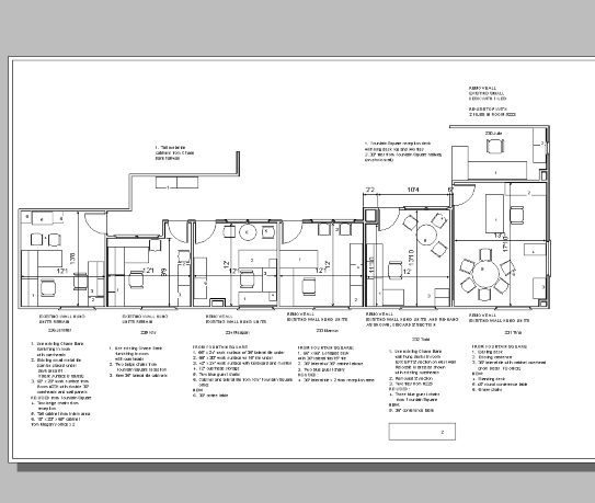 Plan for the west offices